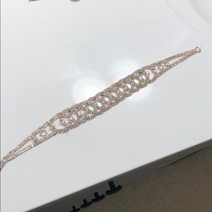 Bridal belt. Rose gold